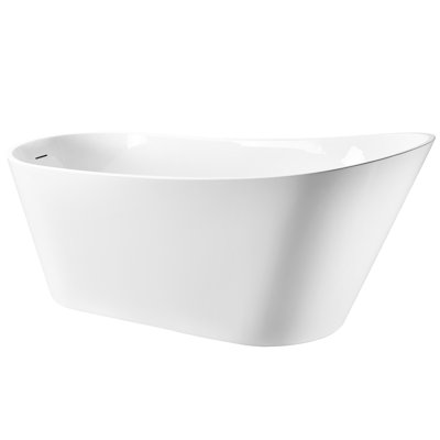 67" X 30" Freestanding Soaking Acrylic Bathtub