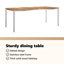 Wood Patio Dining Set with Rectangular Table-526822010-526822011
