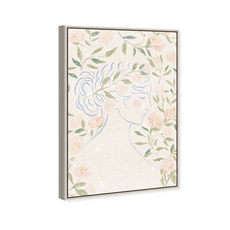 Blooming Hera Print by Oliver Gal, 16"H x 11"W, Silver Floater Frame