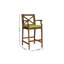 Tabourets de bar durables en bois d'acacia, style campagnard rustique pour le divertissement à domicile