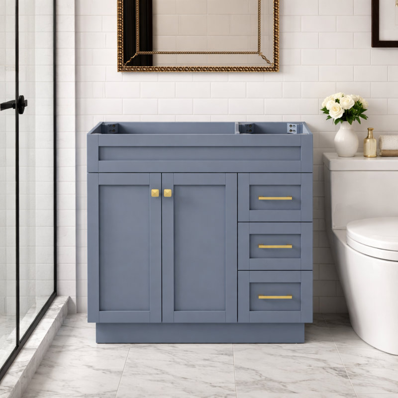 Meuble-lavabo simple 36 po sans lavabo Modern