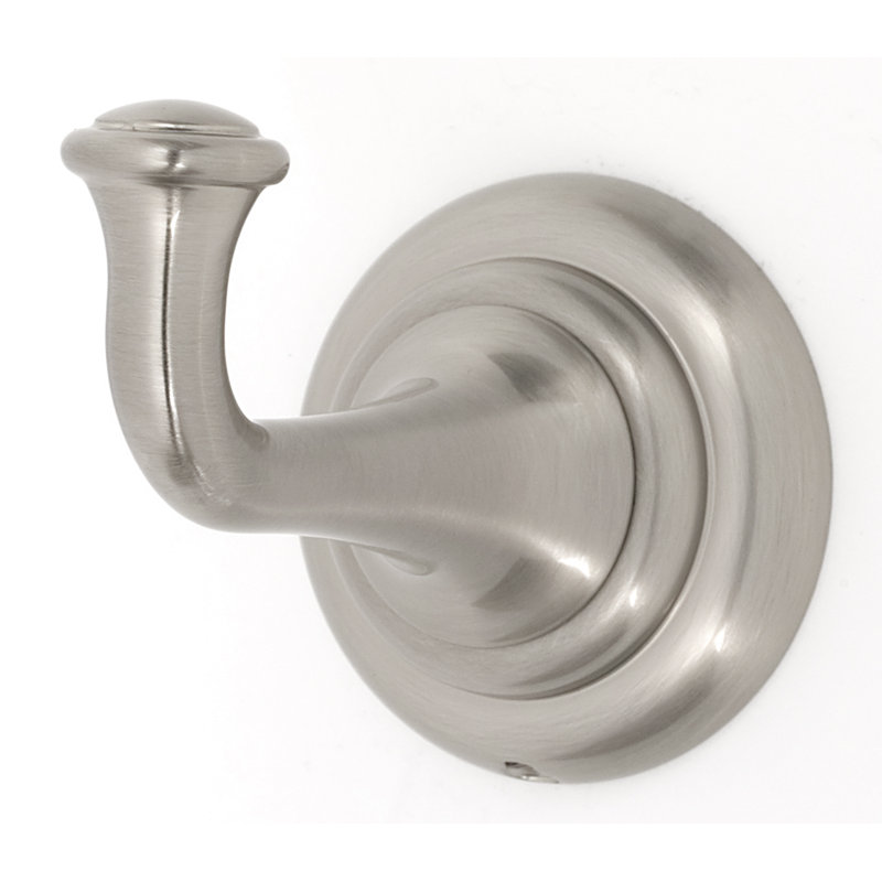 Wall Mounted Robe Hook, Satin Nickel