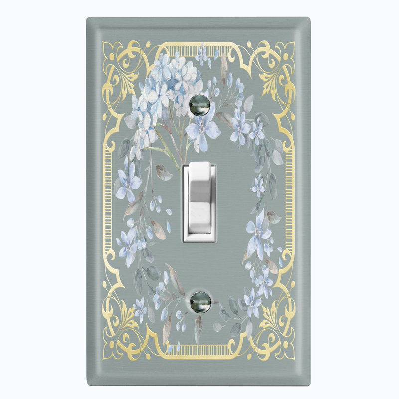 Patterned 1 - Gang Toggle Light Switch Standard Wall Plate
