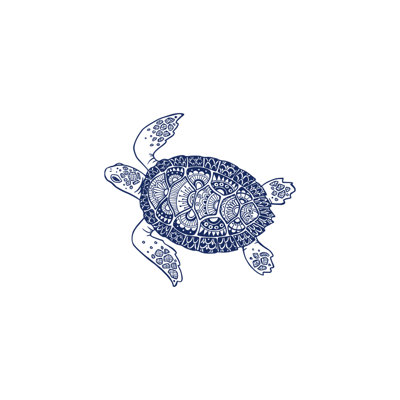 Décalcomanie murale autocollant en écaille tortue