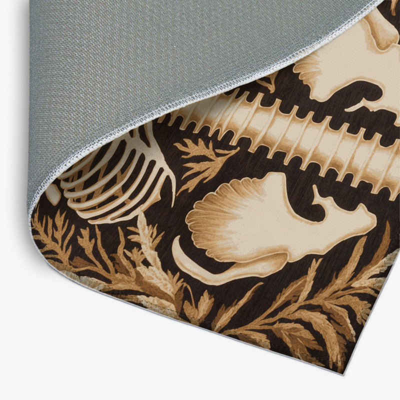 Tapis intérieur et extérieur noir Nature, Rectangulaire 2 pi x 3 pi