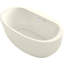 Sunstruck® 65.5" x 36" Freestanding Air Acrylic Bath with Bask Heated Surface and Fluted Shroud-1047675435