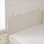 Lit plateforme simple convertible simple en velours beige rembourré réglable avec deux tiroirs de rangement