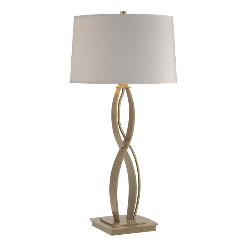 Almost Infinity Table Lamp, Bronze, Flax