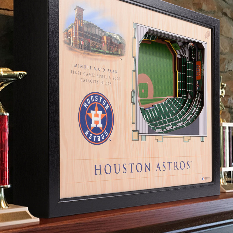 Art mural 3D MLB 25 couches StadiumViews, Astros de Houston