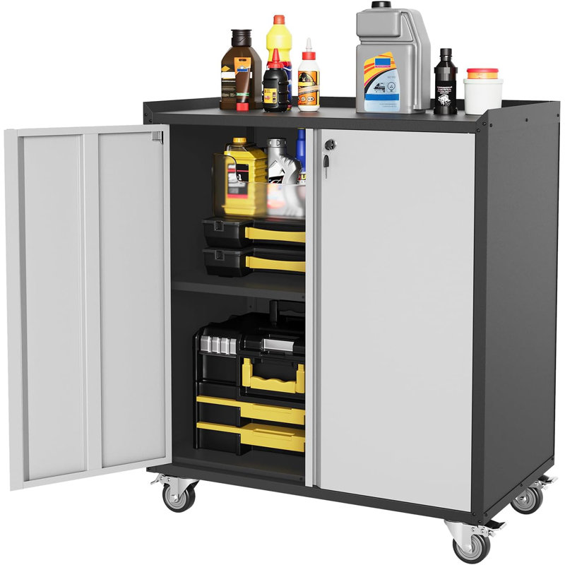 Metal Single Storage Cabinet ( 90cm H x 77cm W x 46cm D)