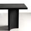 Table de salle à manger en bois de frêne noir carbonisé-112773593