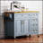 Vintage-Style 52 Inch Kitchen Island With Drop Leaf, Spice Rack, And Multiple Storage Options On Wheels For Enhanced Functionality-1030136196