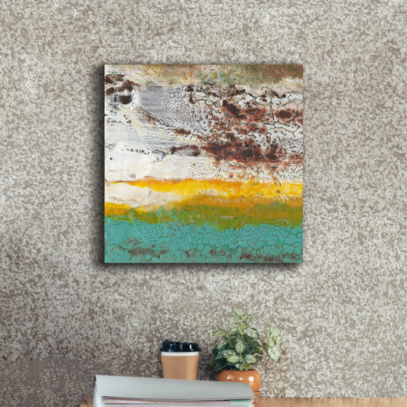 «Arid 1» par Alicia Ludwig, art mural sur toile, H 18 po x l 18 po x P 0,75 po