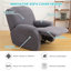Housse pour fauteuil inclinable à coussins carrés/rectangulaires-189624715