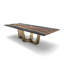 Stheno Walnut Wood Dining Table