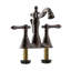 Robinet de lavabo de salle de bain à centre à 2 poignées avec drain Prime Collection - Bronze huilé-42490350