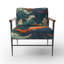 Chaise avec accoudoirs décorative paysage japonais avec pieuvre V-343993703