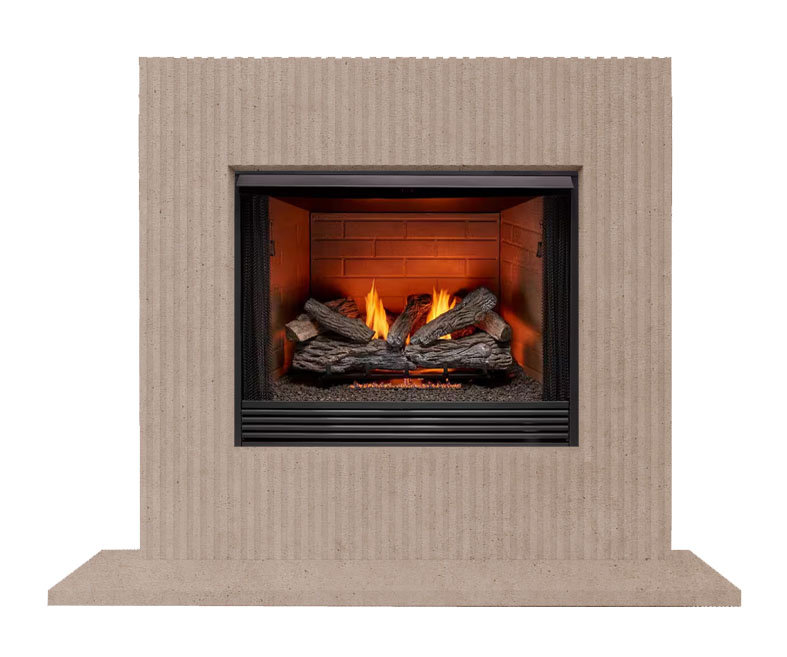 Helen Fireplace Surround, Beige Smooth