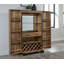 Armoire de bar American Heritage Knoxville - Vaste rangement avec support à vin, tablettes réglables et dossier en miroir
