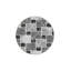 Tapis lavable noir à motif géométrique à motif géométrique-1173627279