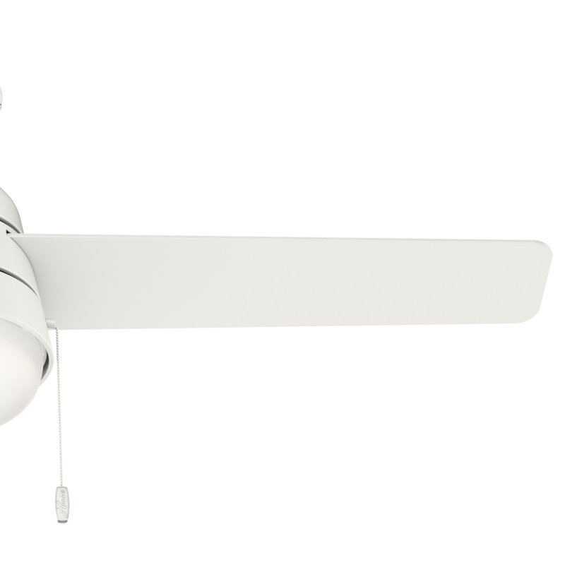 Aker 52" Fresh White 3-Blade LED Ceiling Fan with Reversible Blades