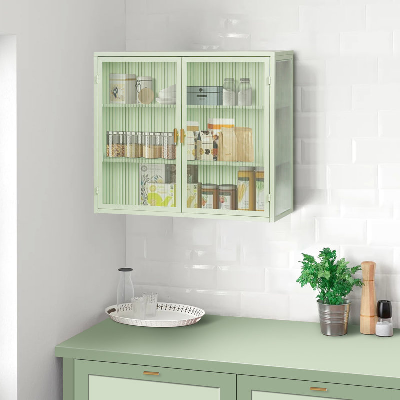 L'armoire de rangement contemporaine, menthe, s'adapte à divers styles de pièces de 27,41 po pour le vestibule, le salon, la salle de bain et la salle à manger