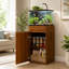 Support pour aquarium 10-15 gallons avec armoire de rangement et prise de courant