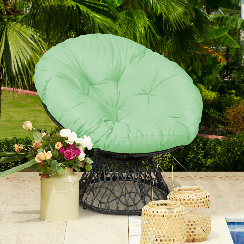 Fauteuil Papasan pivotant de l 37,5 po, Vert