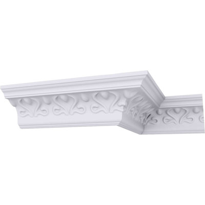 Moulure en couronne H 3 1/8 po x P 3 1/8 po x F 4 1/2 po x L 94 1/2 po