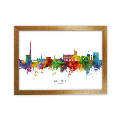 Carlisle England Skyline by Michael Tompsett - Print