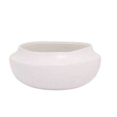 Ceramic Bowl Finish In Matte White