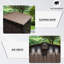 Compartiment de rangement extérieur 8,2 pi x 6,2 pi - Acier métallique pour jardin à gazon Portes et évents doubles verrouillables