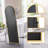 Arched Metal Oversized Full Length Mirrors Wall Mirrors with Stand-1728060874-1697344854