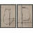 Linear Geometry " Grunge " 2 - Pieces-98109057-98109059