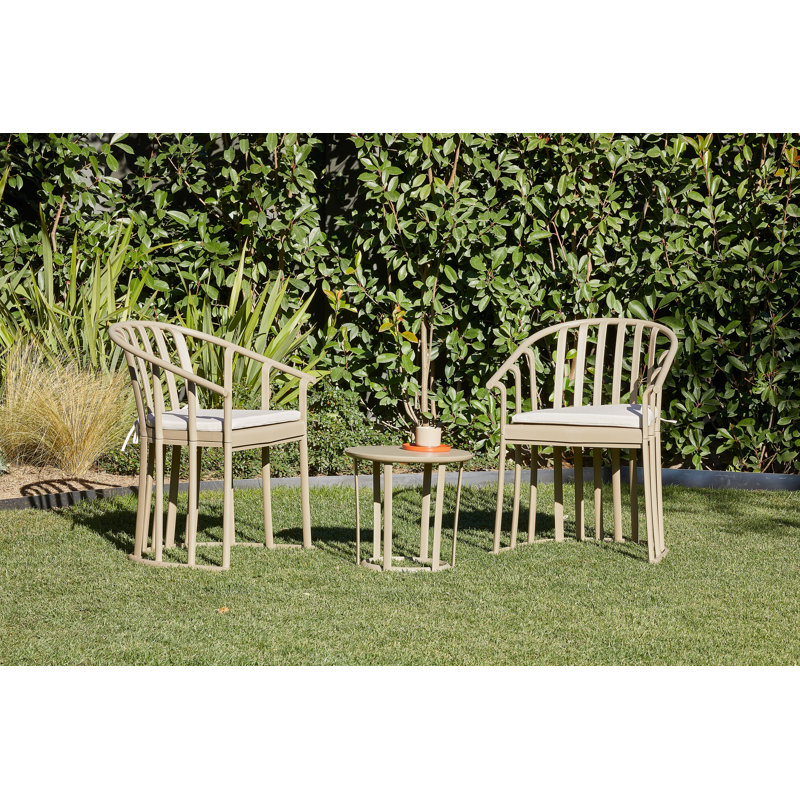 Raff - 3 Piece Conversation Set - with Cushions, Chocolate