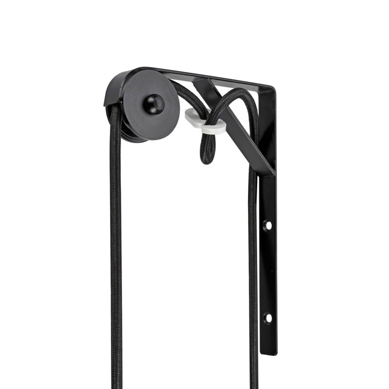 Support de fixation murale et poulie pour luminaire suspendu