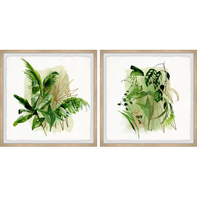 Glowing Greens - ensemble de 2 cadres photo