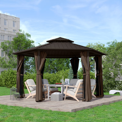  13 Ft. W x 15 Ft. D Aluminum Gazebo