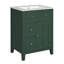 Meuble-lavabo compact en céramique d'élégance française de conception moderne pour les petits espaces
