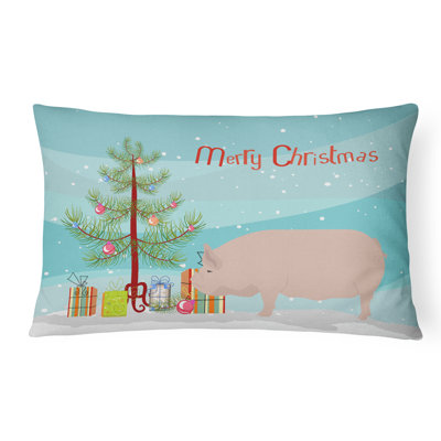  Pig Christmas Indoor/Outdoor Throw Pillow