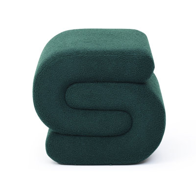 Modern Fabric Ottoman,Wood  frame Upholstered Footstool