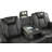 BENZ LED & Power Recliner 3 PC Made With Faux Leather In Black (CA INVENTORY)-1436062308