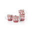 Waterside 4 Pack of Nordic Reindeer Dream Porcelain Mugs