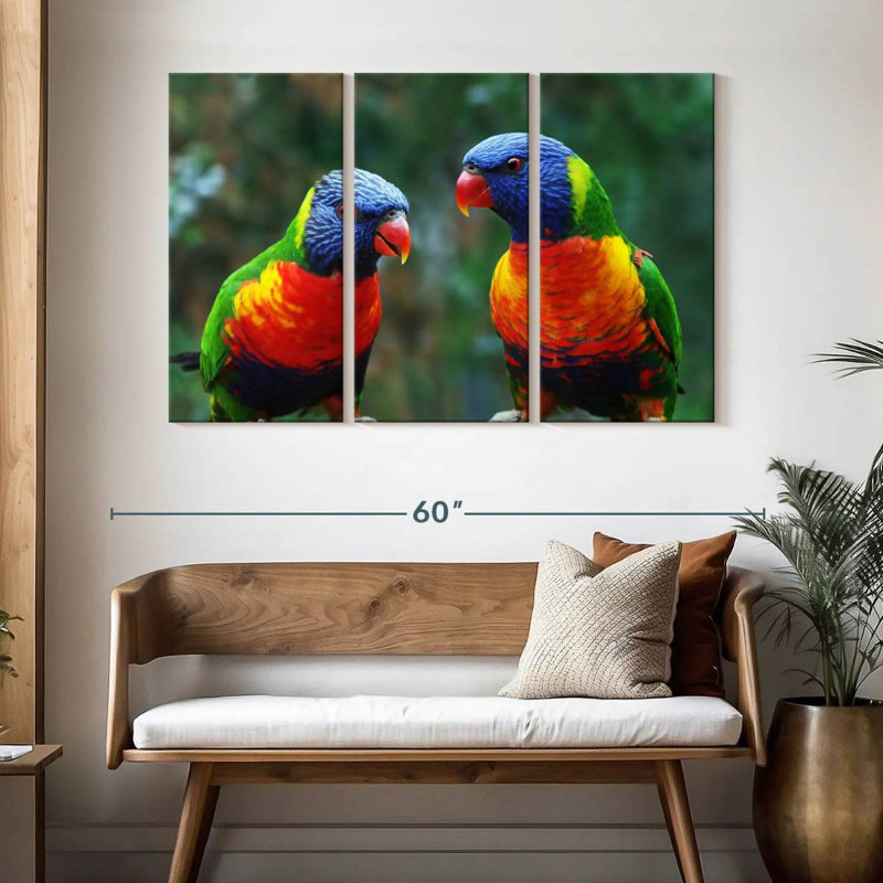 Brampt Lorikeet Buddies, 32" H x 50" W