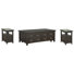 Sarenac Lift Top Storage Cocktail Table With 2 Chairside End Table