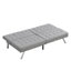 Structure en bois, pieds en acier inoxydable, futon, canapé gris-2116371925