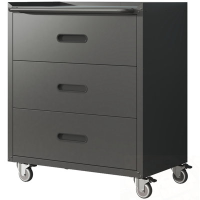 Metal Storage Cabinet With 3 Drawers