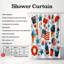 Rideau de douche standard 1 pièce Cisnero Stars & Stripes-463189831