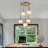5-light Bubble Chandelier Brushed Brass Chandelier