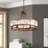 6-Light 25.6" Dual-Mount Geometric K9 Crystal Chandelier